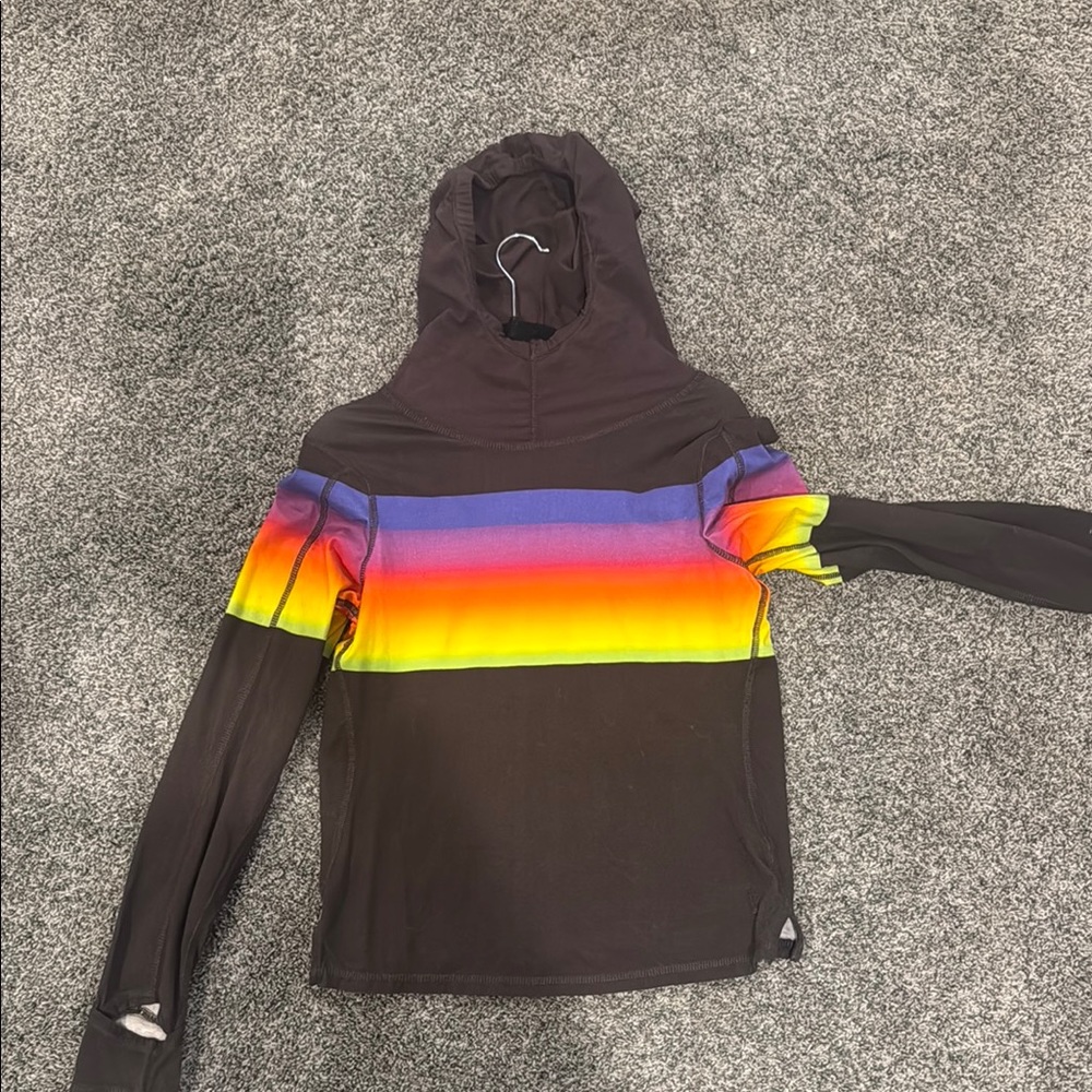 FP Movement by Free People Rainbow Stripe Hoodie